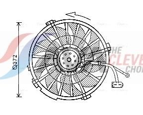 AVA COOLING SYSTEMS Fan, radiator Article number: PE7555 cheaply