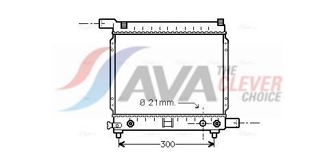 AVA COOLING SYSTEMS Intercooler Article number: FD4494 cheaply