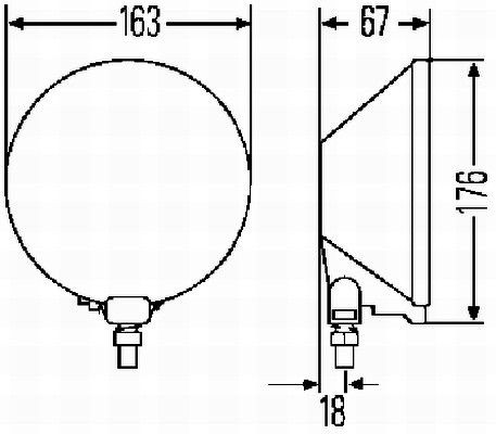 HELLA Spotlight Article number: 1F4 005 750-651 cheaply