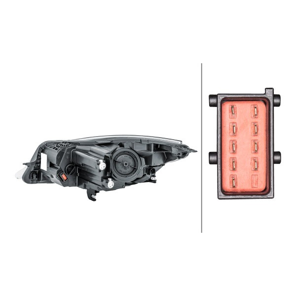 HELLA Headlight Article number: 1LL 011 165-781 cheaply