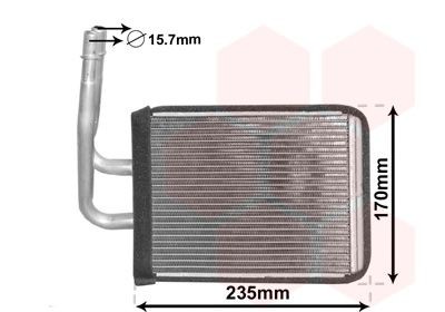 VAN WEZEL Heater matrix Article number: 27006268 cheaply