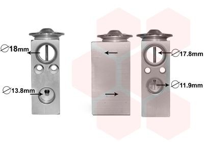 VAN WEZEL AC expansion valve Article number: 30001599 cheaply
