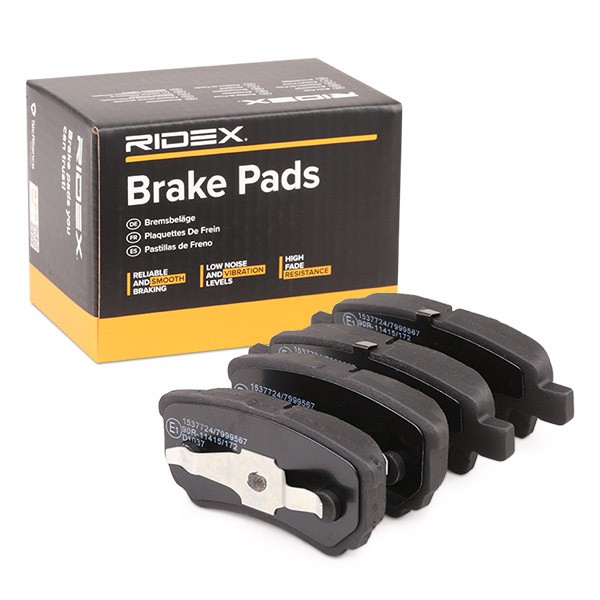 RIDEX Brake pad set Article number: 402B0106 cheaply