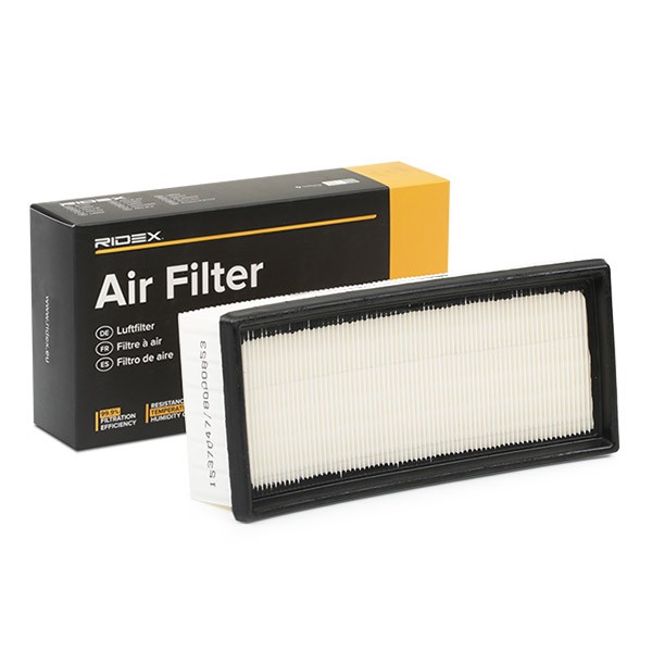 RIDEX Luftfilter Varenummer: 8A0091 billige