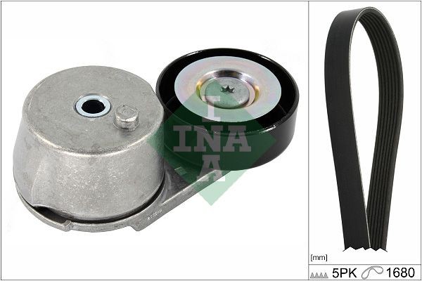 INA 530 0640 09 Pulley Set, timing belt SCÉNIC 1.6 Hi-Flex (JA15, JA2B, JA2C) 116 PS Petrol/Ethanol 2010