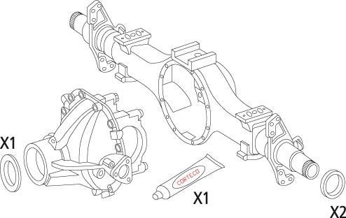 CORTECO Gasket Set, differential Article number: 19536224 cheaply