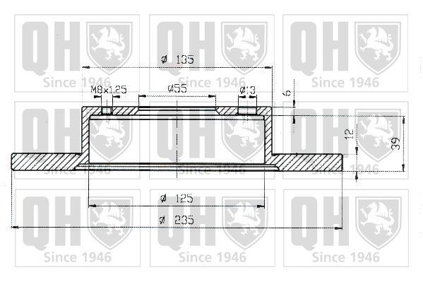 QUINTON HAZELL Brake disc Article number: BDC4389 cheaply