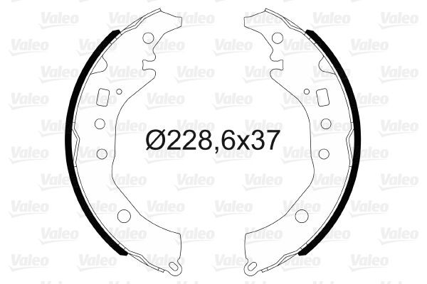 VALEO Brake Shoe Set Article number: 564176 cheaply