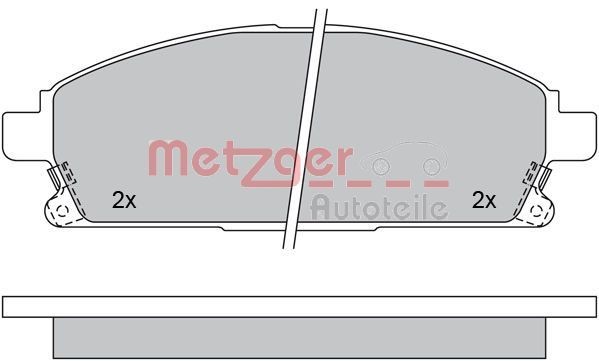 METZGER Brake pad set Article number: 1170159 cheaply