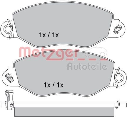 METZGER Piduriklotsid Artikli number: 1170210 soodsalt