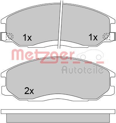 METZGER Piduriklotsid Artikli number: 1170402 soodsalt