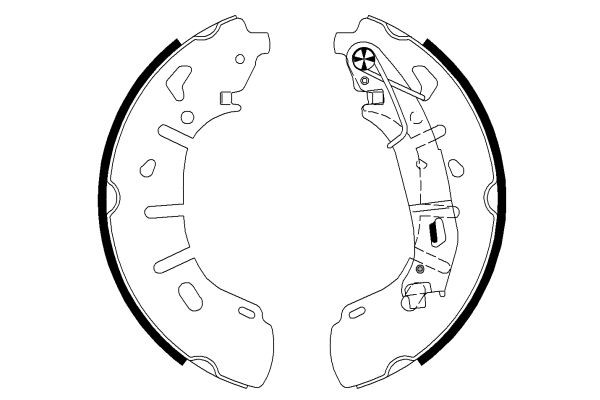 TEXTAR Brake Shoe Set Article number: 91079300 cheaply