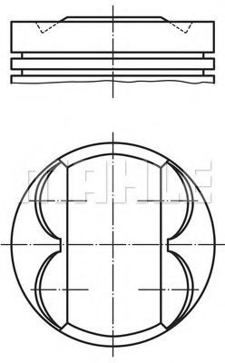 MAHLE ORIGINAL Piston Article number: 012 06 04 cheaply