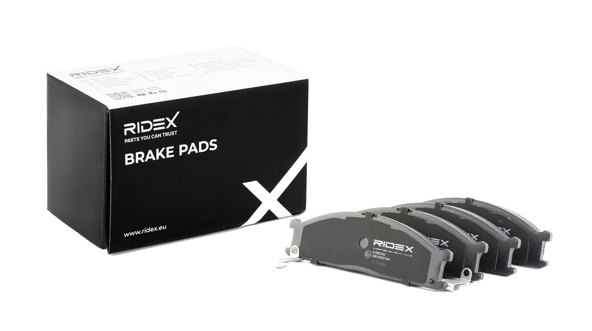 RIDEX Brake pad set Article number: 402B0399 cheaply
