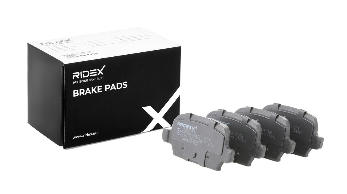 RIDEX Brake pad set Article number: 402B0437 cheaply