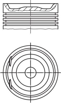 MAHLE ORIGINAL Piston Article number: 012 29 02 cheaply