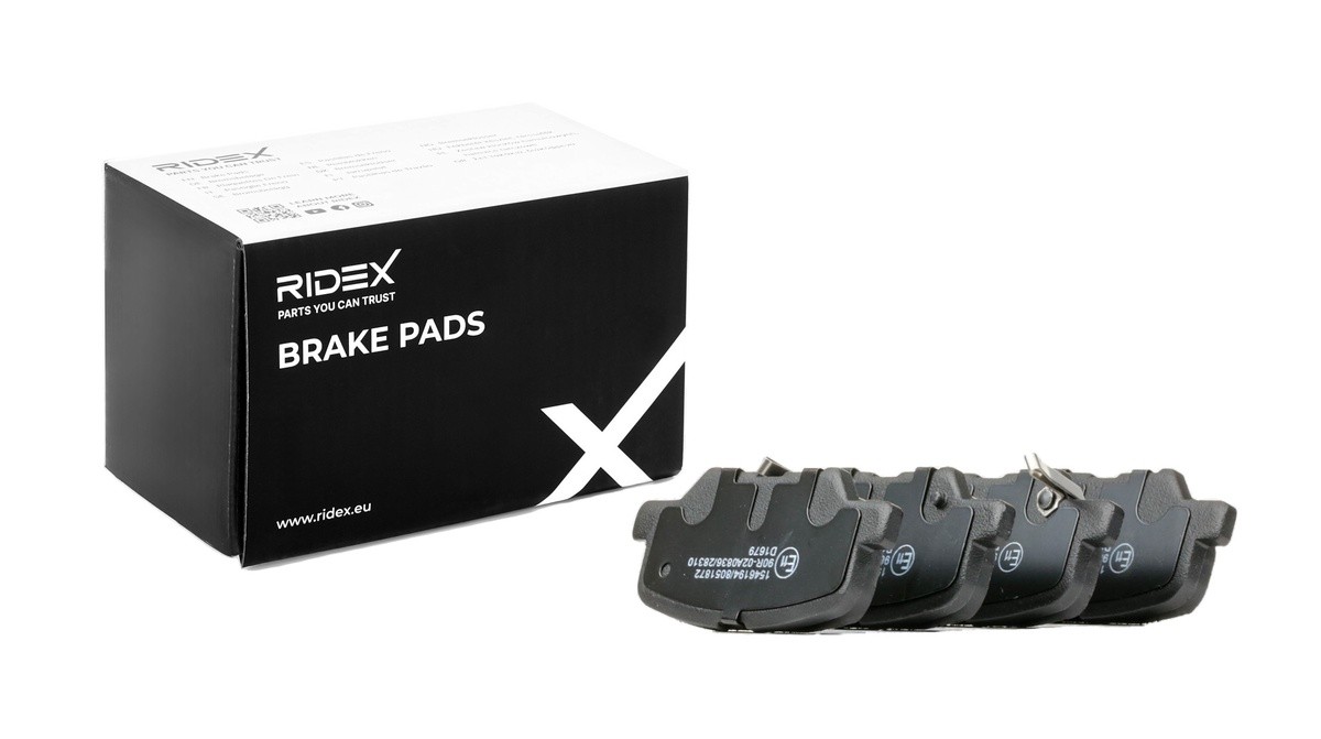 RIDEX Bremseklodser Varenummer: 402B0831 billige