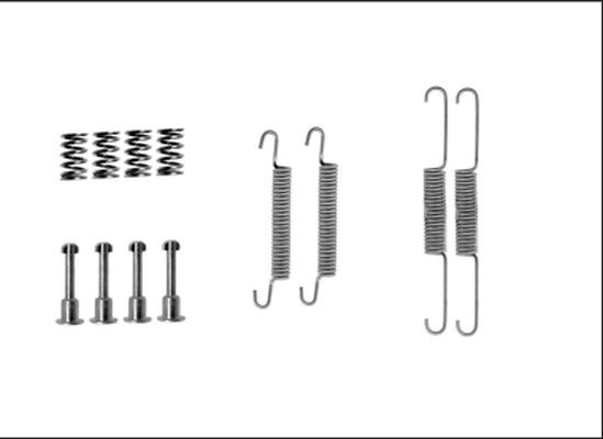 TEXTAR Brake shoe fitting kit Article number: 97043600 cheaply