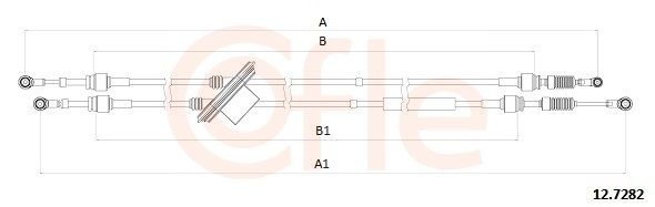 COFLE 12.7282 Tross, käigukast DOBLO 1.9 JTD 100 HP Diisel