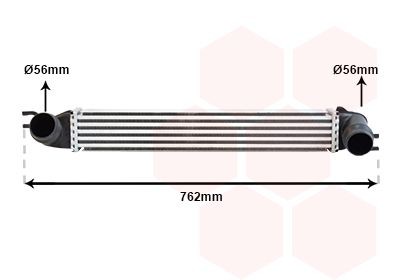 VAN WEZEL Intercooler Article number: 06004425 cheaply