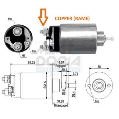 MEAT & DORIA Starter solenoid Article number: 46007 cheaply