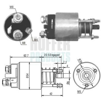 HOFFER Starter solenoid Article number: 6646005 cheaply