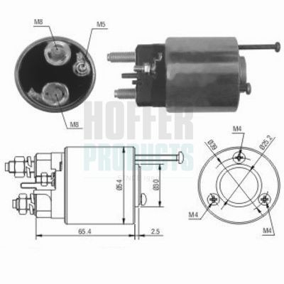 HOFFER Magnetafbryder, starter Varenummer: 6646012 billige