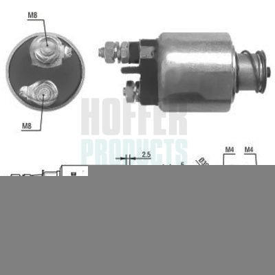 HOFFER Starter solenoid Article number: 6646020 cheaply