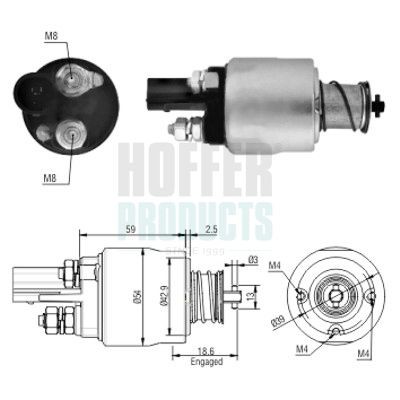 HOFFER Magnetafbryder, starter Varenummer: 6646126 billige