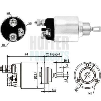 HOFFER Magnetafbryder, starter Varenummer: 6646129 billige