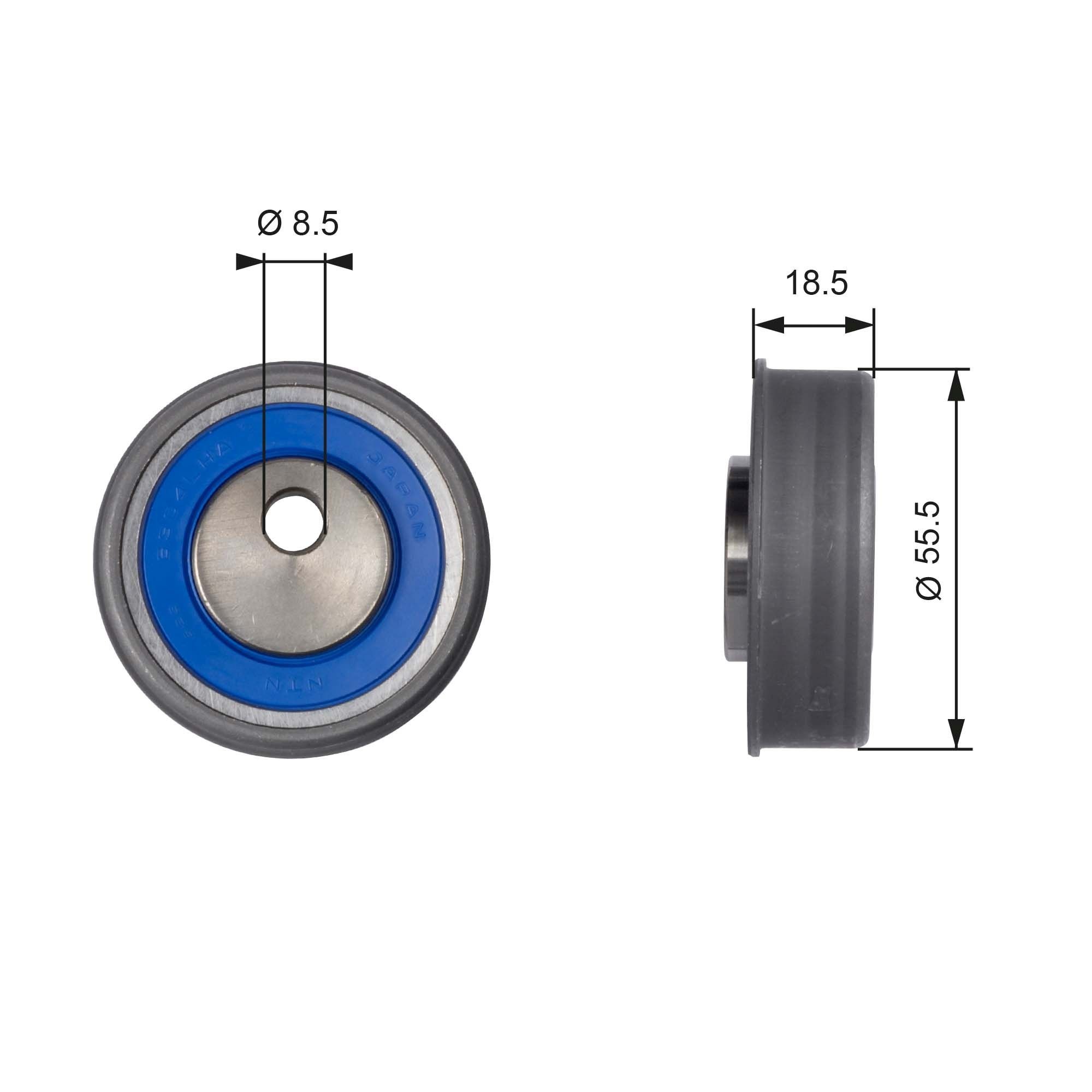 GATES Timing belt tensioner pulley Article number: T41038 cheaply