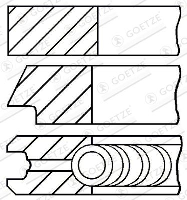 GOETZE ENGINE Piston Ring Kit Article number: 08-436500-00 cheaply