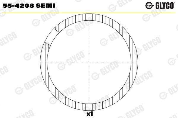 GLYCO 55-4208 SEMI Small End Bushes, connecting rod PAJERO / SHOGUN 2.5 TDiC 99 PS Diesel 2000
