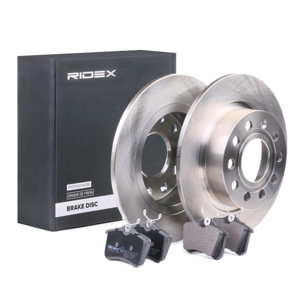 RIDEX Brake discs and pads set Article number: 3405B0011 cheaply