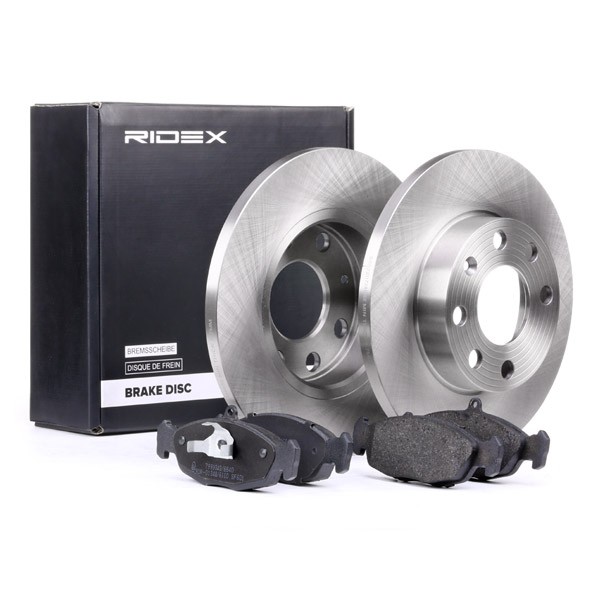 RIDEX Brake discs and pads set Article number: 3405B0080 cheaply