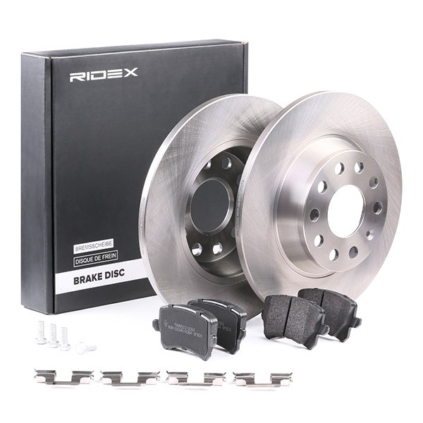 RIDEX Brake discs and pads set Article number: 3405B0046 cheaply