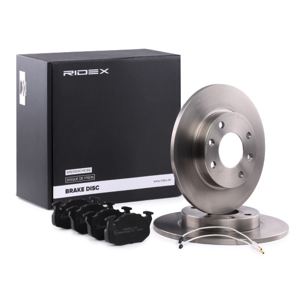 RIDEX Brake discs and pads set Article number: 3405B0051 cheaply