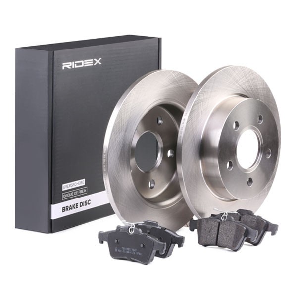 RIDEX Brake discs and pads set Article number: 3405B0040 cheaply