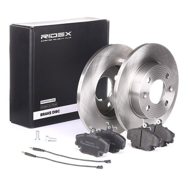 RIDEX Brake discs and pads set Article number: 3405B0095 cheaply