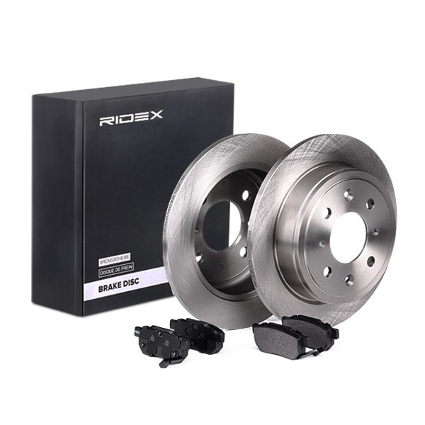 RIDEX Brake discs and pads set Article number: 3405B0208 cheaply
