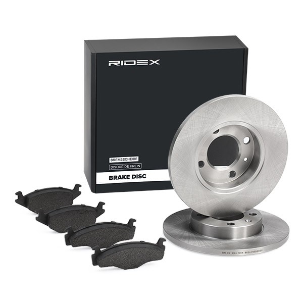 RIDEX Brake discs and pads set Article number: 3405B0025 cheaply