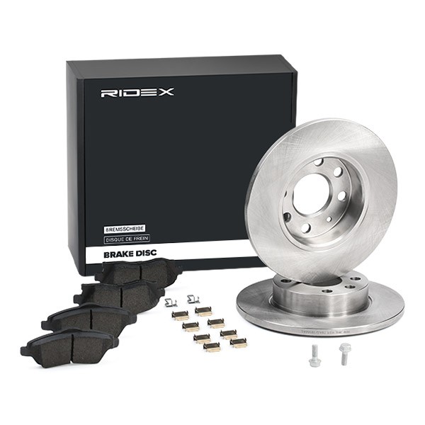 RIDEX Brake discs and pads set Article number: 3405B0156 cheaply