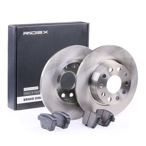 RIDEX Brake discs and pads set Article number: 3405B0093 cheaply