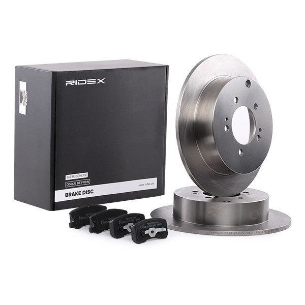 RIDEX Brake discs and pads set Article number: 3405B0123 cheaply