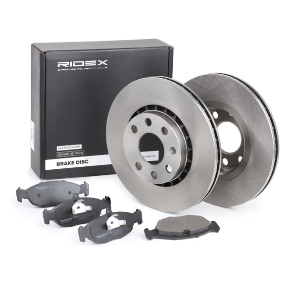 RIDEX Brake discs and pads set Article number: 3405B0217 cheaply