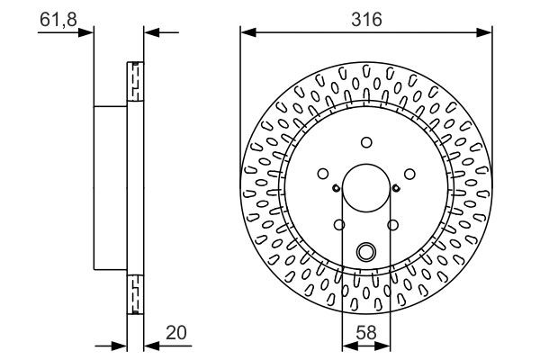 BOSCH Brake disc Article number: 0 986 479 V05 cheaply