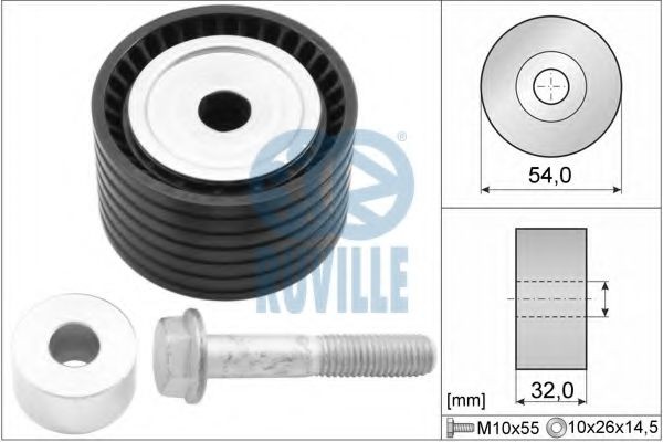 RUVILLE Timing belt deflection pulley Article number: 55633 cheaply