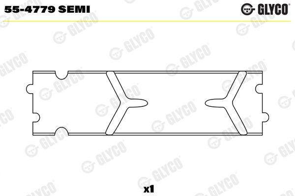 GLYCO 55-4779 SEMI Laagripuks, keps COMPASS 2.0 Multijet II 173 HP Diisel