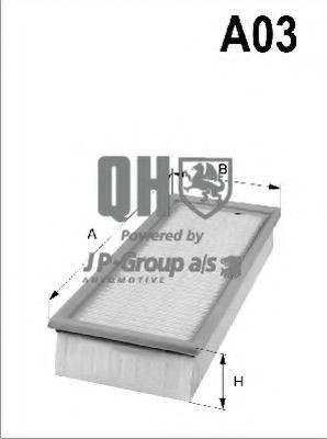 JP GROUP Air filter Article number: 1118608409 cheaply