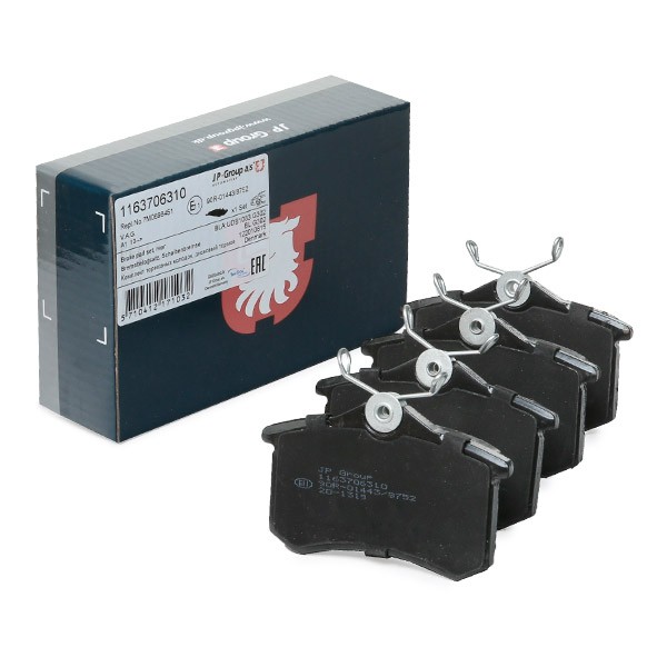 JP GROUP Brake pad set Article number: 1163706310 cheaply